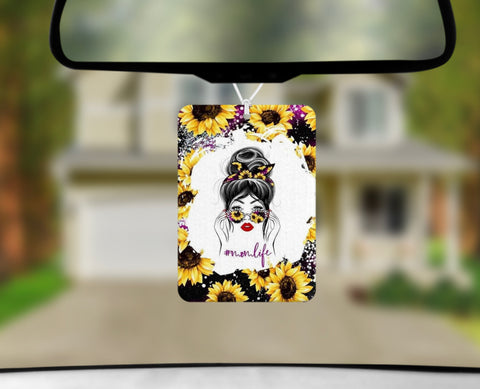 Car Freshener - Mom Life Sunflower