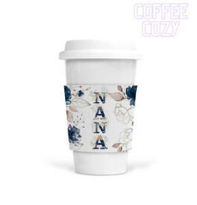 Coffee Cozy - Nana Navy & Gold