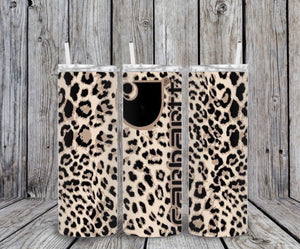 Skinny Tumbler - Leopard Carh