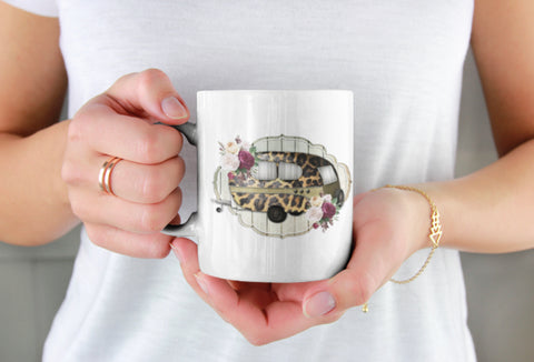 Camper Floral Mug