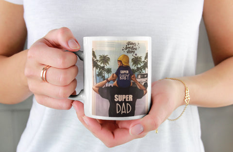 Super Baby, Super Dad Mug