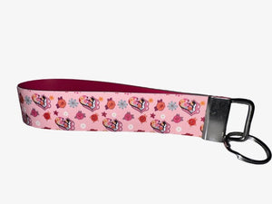 Wristlet Keychain - Floral Tongue