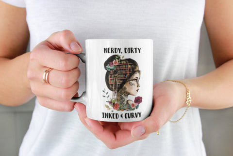 Nerdy, Dirty, Inked, Curvey Mug