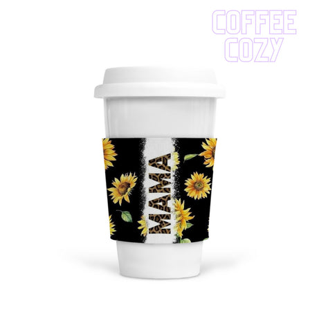 Coffee Cozy - Mama Dark Floral