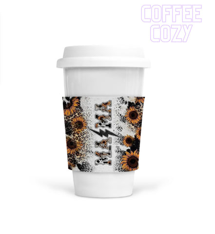 Coffee Cozy - Mama Sunflower