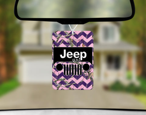 Car Freshener - Jeep Pink Chevron