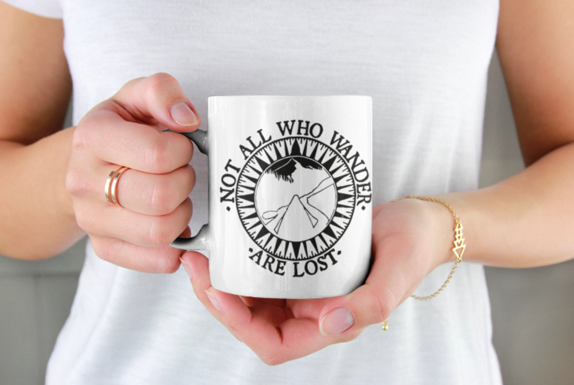 Not All Who Wander Mug