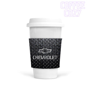 Coffee Cozy - Chevy Checker Plate