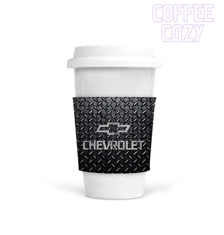 Coffee Cozy - Chevy Checker Plate