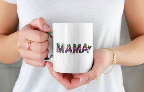 Colourful Cheetah Mama Mug