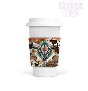 Coffee Cozy - Western Aztec