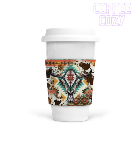 Coffee Cozy - Western Aztec