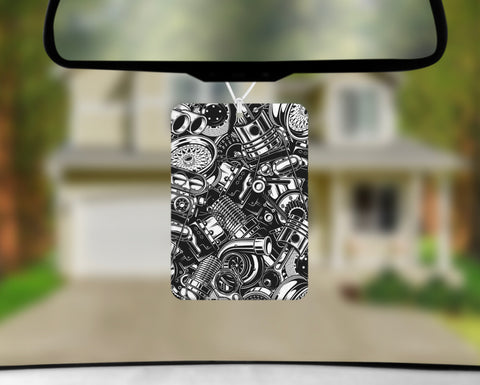 Car Freshener - Engine Pattern