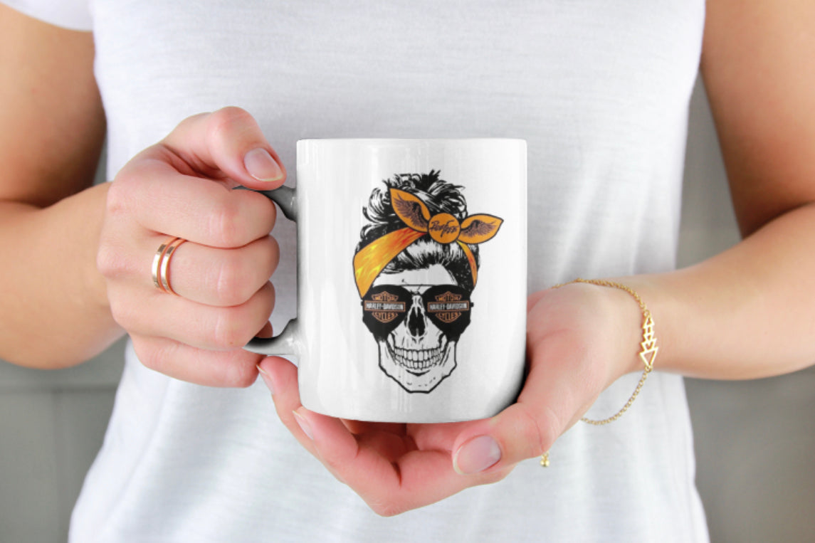 Harley Skull Mug